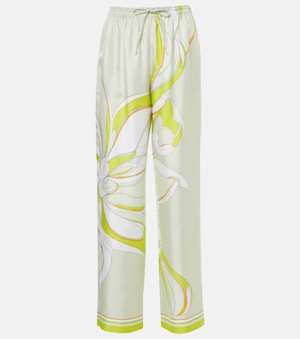 Pantaloni a gamba larga in seta | Tory Burch