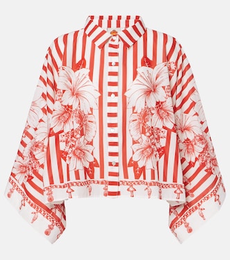 Cropped-Hemd Floral Chains aus Baumwolle | Farm Rio