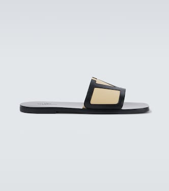 VLogo leather slides | Valentino Garavani