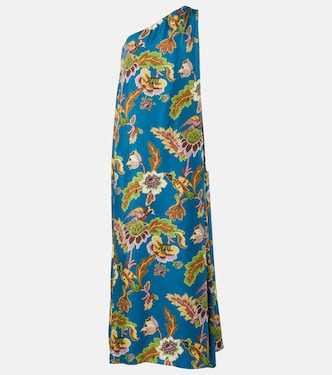Bedrucktes Maxikleid Roy aus Seiden-Twill | La DoubleJ