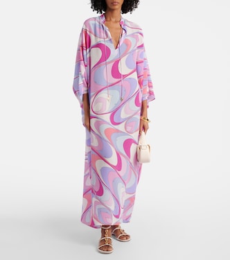 Caftano in seta crêpe de chine | Pucci