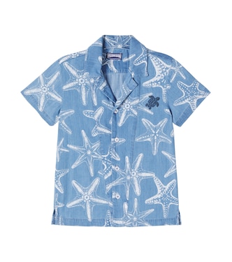 Printed denim bowling shirt | Vilebrequin Kids