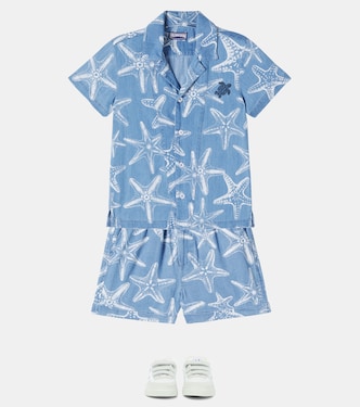 Printed denim bowling shirt | Vilebrequin Kids