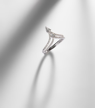 18kt white gold ring with diamonds  | Shay Jewelry
