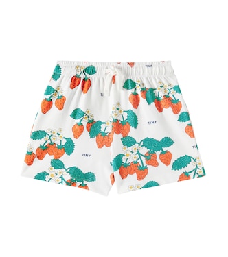 Shorts Strawberries aus Baumwoll-Jersey | Tinycottons