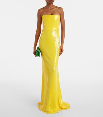 Vestido corsé con lentejuelas | Alex Perry