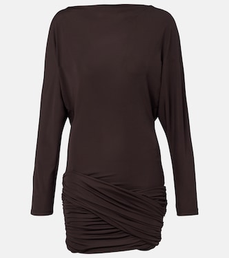 Luna draped openback jersey minidress | Christopher Esber