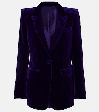 Blazer monopetto in velluto di cotone | Tom Ford