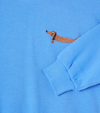 Besticktes Sweatshirt Dog aus Baumwoll-Jersey | Mini Rodini