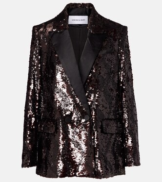 Blazer cruzado con lentejuelas | Veronica Beard