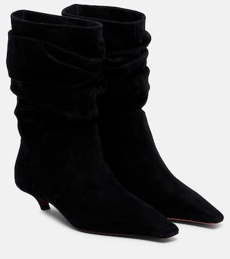 Jamie 25 suede ankle boots | Amina Muaddi