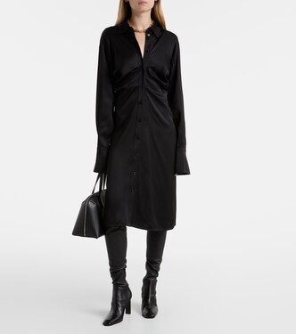Slouch crêpe satin shirt dress | Toteme