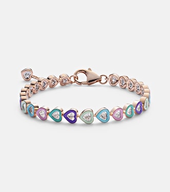 Armband Candy Crush aus 18kt Roségold mit Emaille und Diamanten | Kamyen