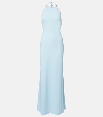 Embellished halterneck maxi dress | Christopher Esber