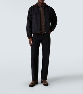 Leach cashmere polo sweater | The Row