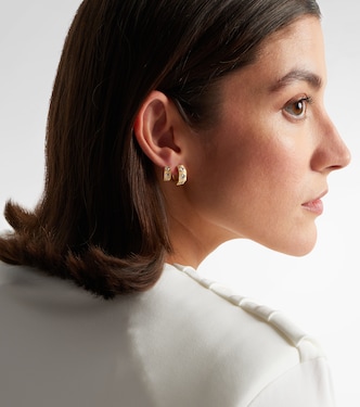 Ecrou Coco 18kt gold single hoop earring | Marie Lichtenberg
