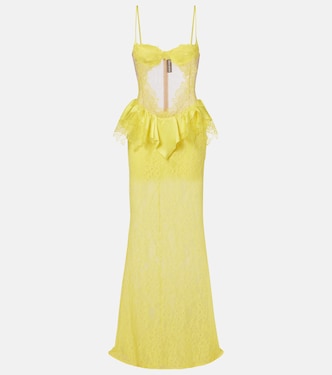 Peplum lace cocktail dress | David Koma