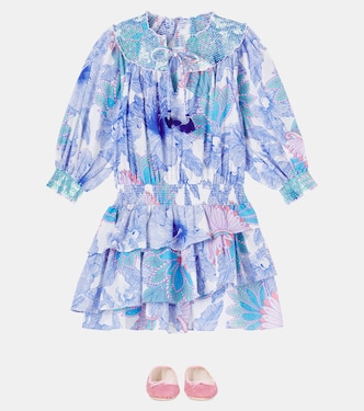 Robe Anna imprimée en coton | Poupette St Barth Kids