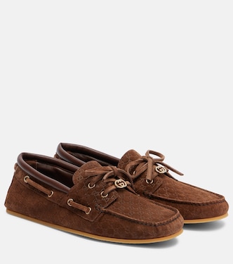 GG suede boat shoes | Gucci