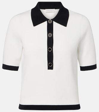 Ribbed-knit polo shirt | Nina Ricci