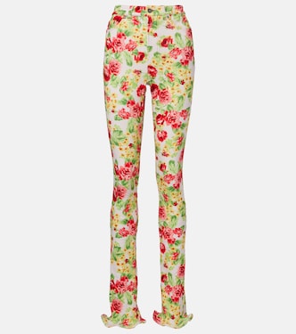 Epetra floral ruffled slim jeans | Acne Studios