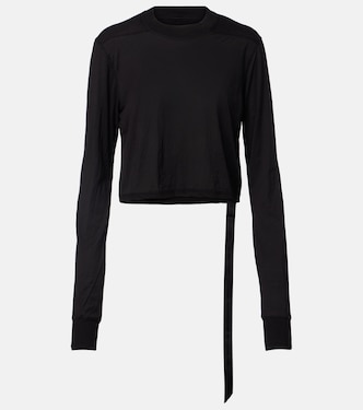Belted cotton jersey T-shirt | Rick Owens