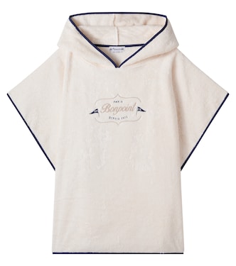 Ewen cotton fleece poncho | Bonpoint