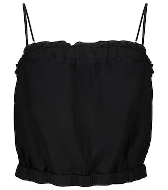 Divya silk and cotton voile camisole | Velvet