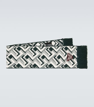 Sciarpa in lana e cashmere jacquard | Prada