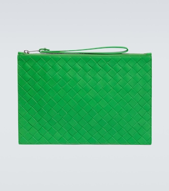 Etui mit Riemen Intrecciato Large aus Leder | Bottega Veneta