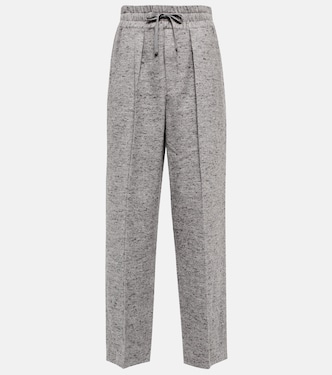 High-rise cotton-blend pants | Marant Etoile