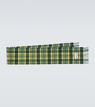 Bufanda en mezcla de lana a cuadros | Acne Studios