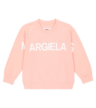 Logo cotton jersey sweatshirt | MM6 Maison Margiela Kids