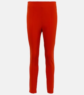 High-rise skinny scuba pants | Veronica Beard