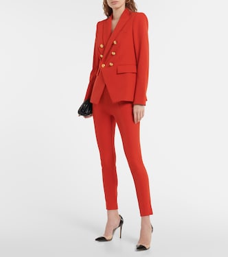 High-rise skinny scuba pants | Veronica Beard