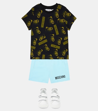 프린트 코튼 티셔츠 | Moschino Kids