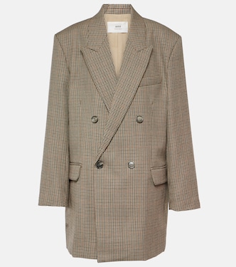Blazer de lana de pata de gallo | Ami Paris