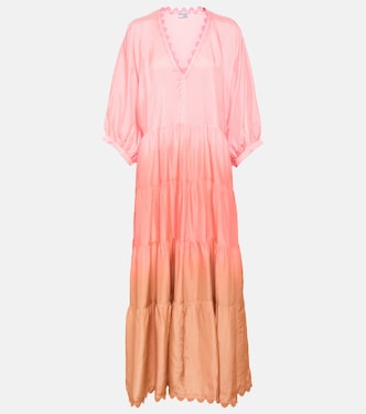 Midikleid Tiered aus Seide | Juliet Dunn