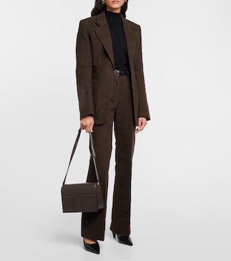 Blazer de algodón de botonadura simple | Toteme