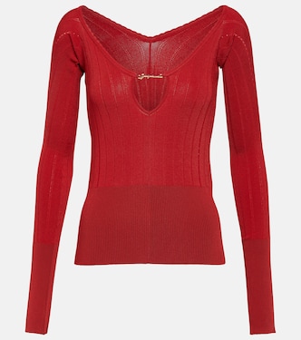 Le Haut Pralu off-shoulder sweater | Jacquemus
