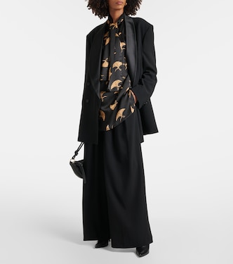 Pantalon ample en laine mélangée | Dries Van Noten