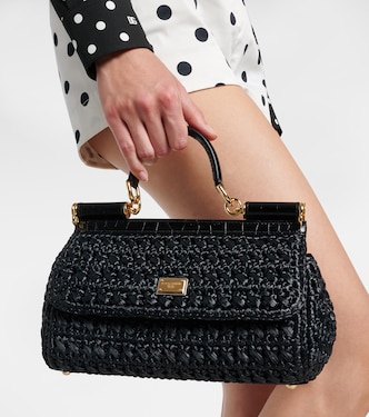 Sac Sicily Medium en raphia | Dolce&Gabbana