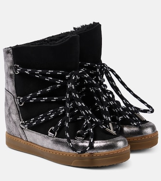 Botas de nieve Nowles de piel con borrego | Isabel Marant