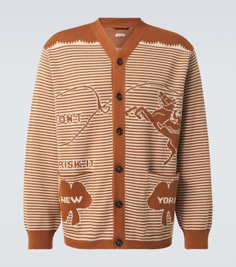 Buckaroo striped cotton cardigan | Bode