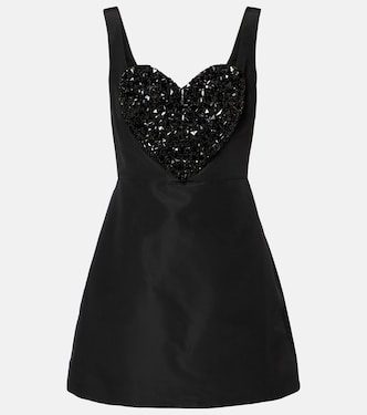 Embellished silk minidress | Carolina Herrera