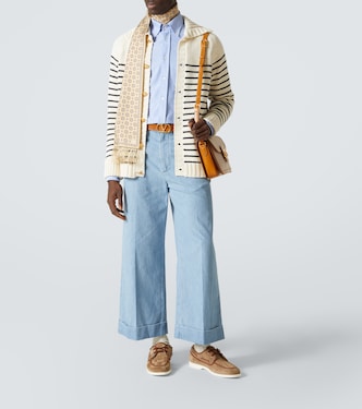 Cardigan VLogo Signature in cotone a righe | Valentino