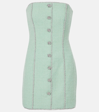 Embellished wool-blend bouclé minidress | Rotate