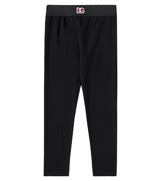 Leggings DG aus einem Baumwollgemisch | Dolce&Gabbana Kids