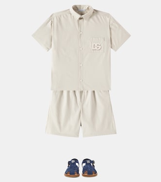 Chemise DG en coton mélangé | Dolce&Gabbana Kids