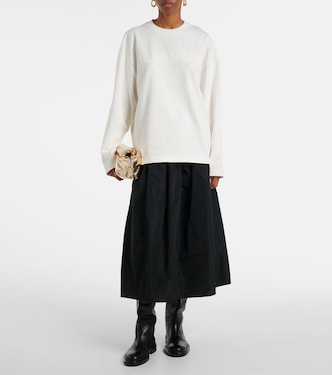 Sudadera de jersey de algodón con logo | Jil Sander